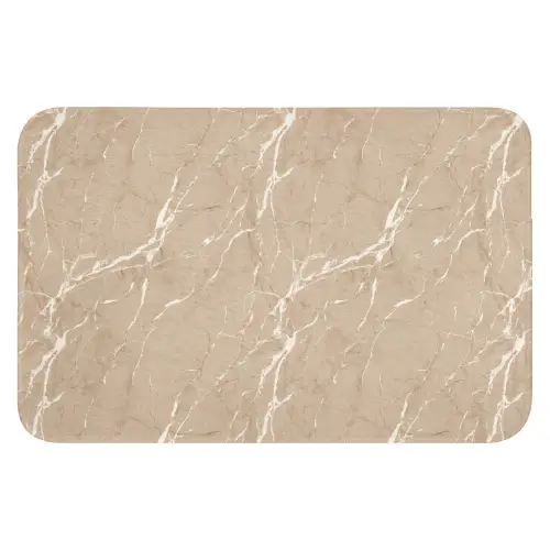 Beige - Marmer - Organisch - Wit WCmat klein 1009 -3d