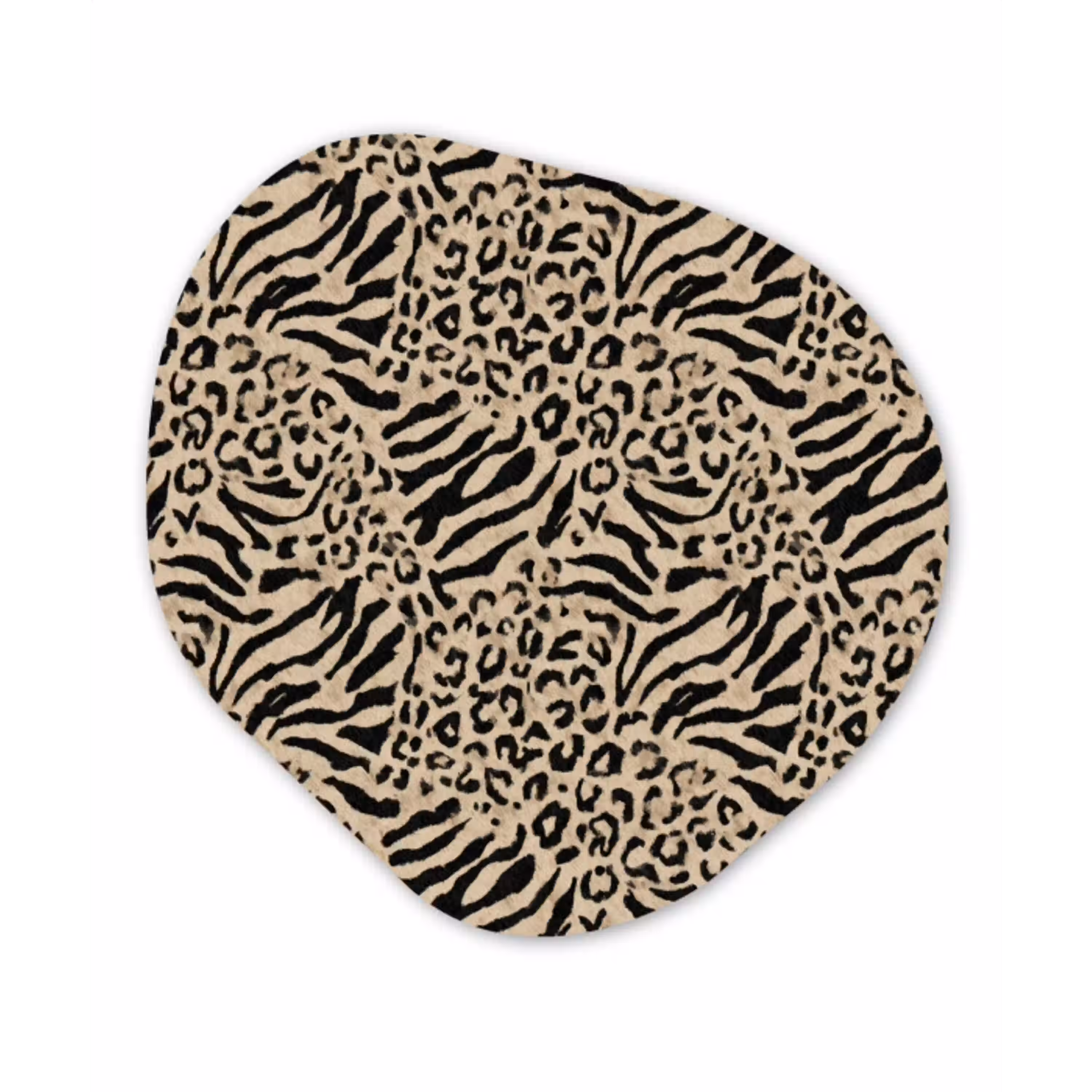 Giraf - Zebra - Motief - Bruin Wandcirkel Organisch Forex 3mm klein 629 -3d