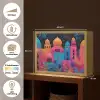 Kleurrijk - Stad - Nacht - Islamitisch Light Box met batterij (Wandlamp) middel -USP_websiteoverzichtNL