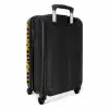 Goudgele panterprint NBS - Handbagage koffer - Kinderen Unisex middel -achterkant