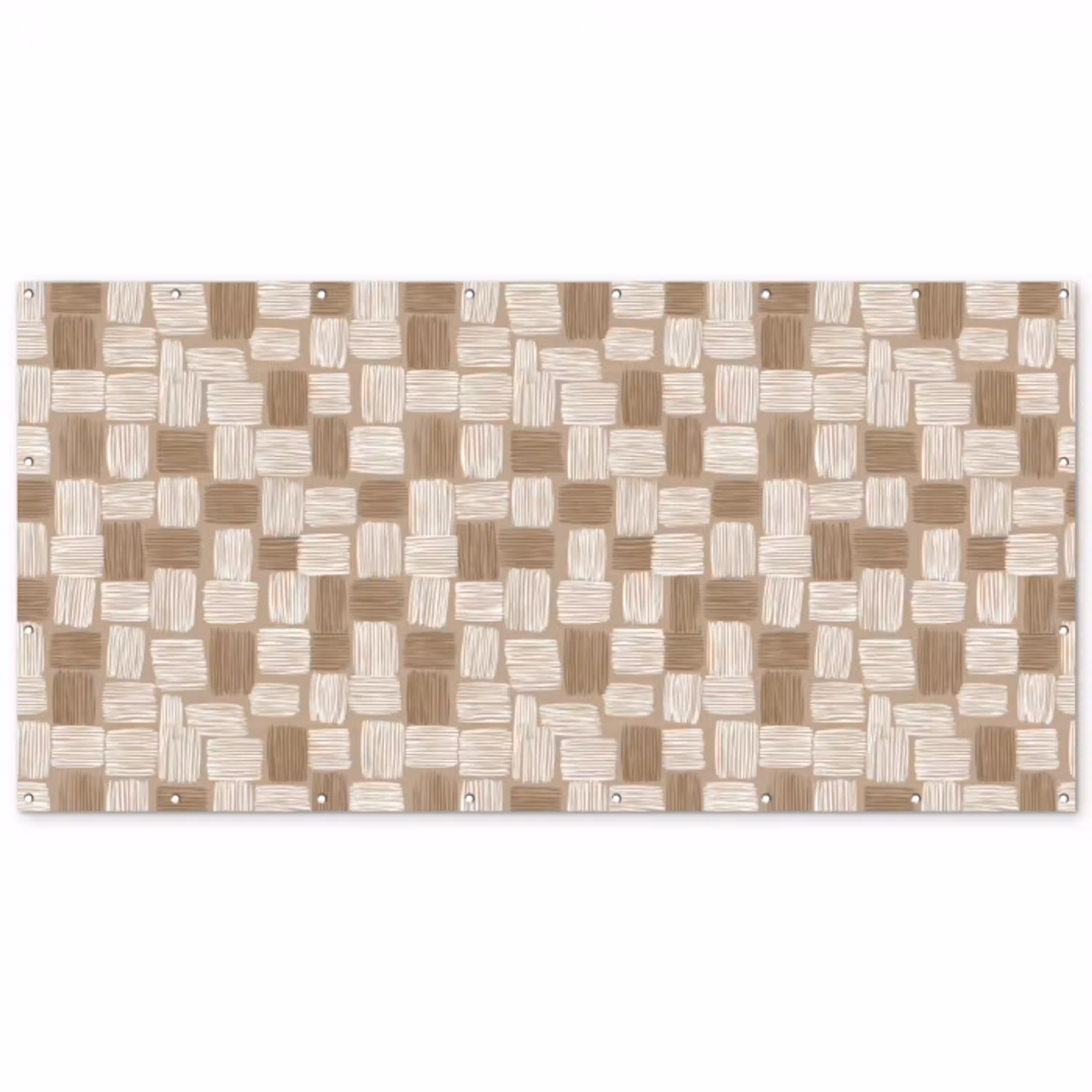 Blok - Patroon - Bruin Balkonbeschermer Duitsland klein 596 -zz_3d