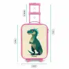 Spiky dino met vriendelijke blik Kinderkoffer - Roze klein -productfoto_formaten