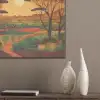 Landschap - Afrikaans - Zon PET vilt klein -sfeer6_closeup