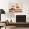 Palmbomen - Abstract - Zon - Heuvels PET vilt klein -sfeer5