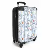 Gestreepte zomer print kleurrijk NBS - Handbagage koffer - Kinderen Unisex middel -productfoto_3d