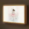 Ballerina - Fee - Roze Light Box met batterij (Wandlamp kind) middel -z3d_website