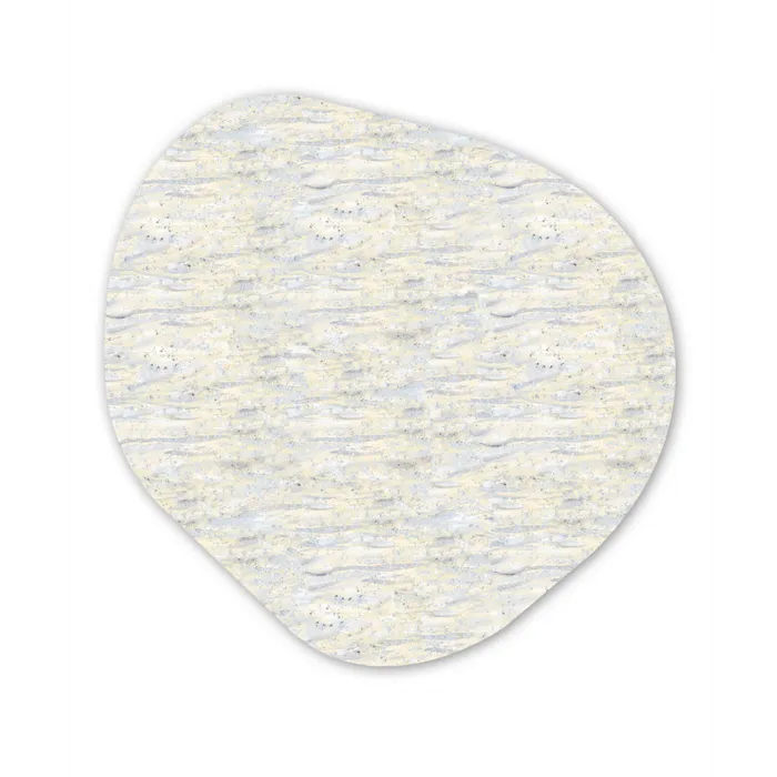 Licht - Horizontaal - Verf Wandcirkel Organisch Forex 3mm klein 629 -3d