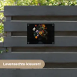 Zonnebloemen - Boeket - Kleurrijk tuinposter los doek klein -sfeer3
