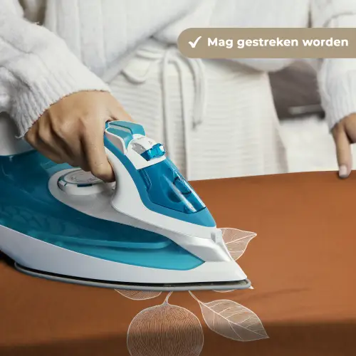 Sinaasappel - Getekend - Bladeren - Bruin Wandkleed katoen klein -sfeer9