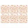 Terrazzo -  Patroon - Kleurrijk - Zalm onderzetter kurk middel 366 -3d