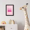 Bisou - Roze - Minimalistisch fotolijst zwart zonder passe partout klein -usfeer4_kinderkamer