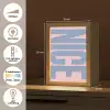 Nice - Paars - Roze Light Box met kabel (Tafellamp) klein -USP_NL