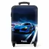 Blauwe blitz Koffer - NBS - Handbagage middel -productfoto_recht