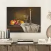 Fruit -  Stilleven - Wijn - Kaars PET vilt klein -sfeer1