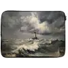 Vuurtoren - Golven - Storm laptophoes neopreen klein -zkaufland3dotto