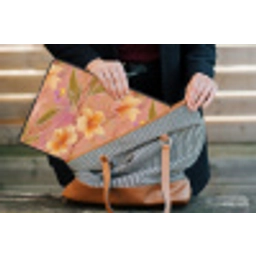 Botanisch - Bloemen - Kleurrijk laptophoes neopreen klein 279 -tas