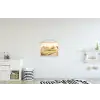Schapen - Huisje - Platteland textielposter latten blank klein -kinderkamer