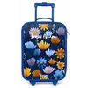 Bloemen op een donkerblauwe achtergrond Kinderkoffer - Blauw klein -zz3dotto