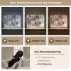 Wolf - Sneeuw - Winter - Dieren - Natuur - Sneeuw Light Box met batterij (Wandlamp) middel -USP_lichtkleurNL
