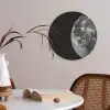 Close-up - Maan - Wit - Textuur Akoestische PET Vilt - Rond klein -sfeer3
