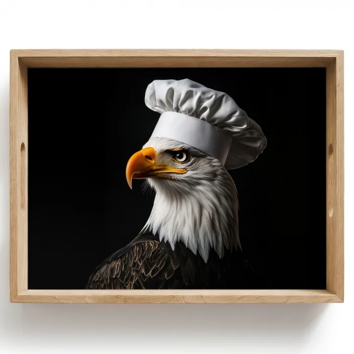 Arend -Amerika - Koksmuts - Vogel - Stoer Dienblad Rechthoek middel -z3d_shopping