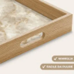 Lichtbeige - Onyx - Subtiel Dienblad Rechthoek middel 911 -USP_HandgreepIT