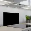 Zwart - Effen kleur keuken achterwand spatscherm klein 900 -3d_schuin