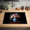Rozen - Bloemen - Vaas - Boeket Inductie beschermer vinyl 3mm klein -sfeer5