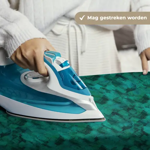 Vloeiend - Olie - Verf - Groen Wandkleed katoen klein 269 -sfeer9