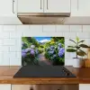 Hortsensia - Pad - Bloemen keuken achterwand spatscherm klein -sfeer2