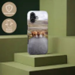 Schotse Hooglanders - Weg - Landschap - Kudde Toughcase MagSafe Apple iPhone 17 klein -USP_PrintM_NL