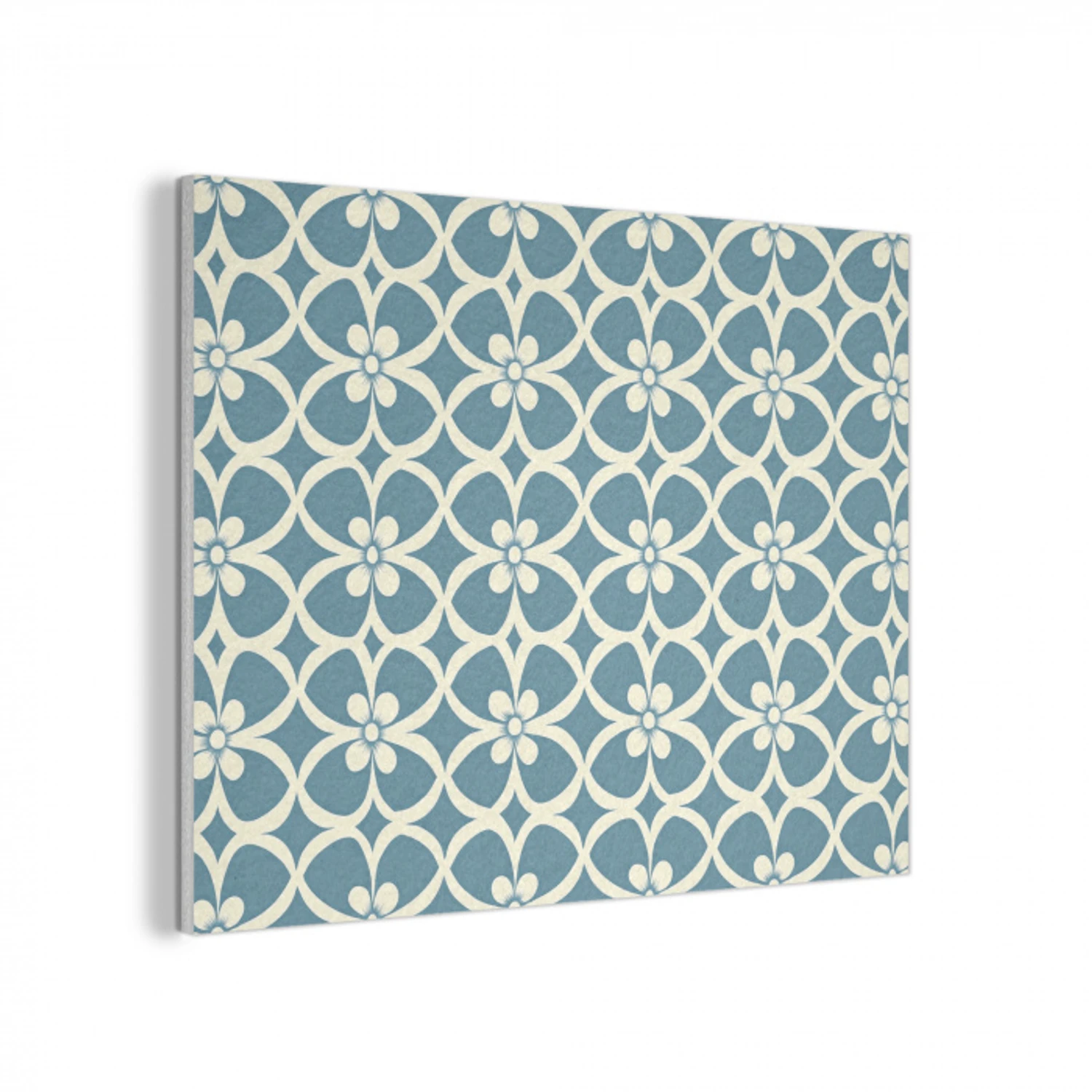 Patroon - Symmetrisch - Blauw PET vilt klein 837 -3d