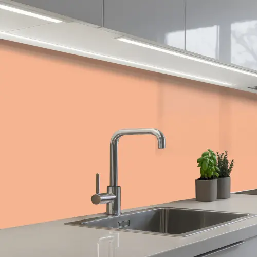 Abrikoos - Roze - Pastel - Effen - Kleur keuken achterwand 2 middel 871 -3d_schuin