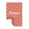Simmer - Hartjes - Strepen - Roze Muursticker klein -3d