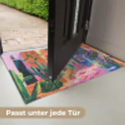 Geel - Blauw - Oranje - Huis Deurmat klein -USP_DE