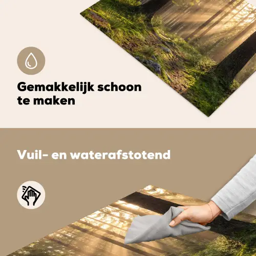Bos - Zonlicht - Gras Inductie beschemer met haakjes klein -ky-schoon-nl