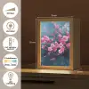 Bloem - Bloesems - Roze - Abstract Light Box met kabel (Tafellamp) klein -USP_NL
