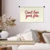 Don't lose your fire - Rood - Wit - Minimalistisch Wandkleed katoen klein -sfeer1