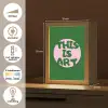 Cirkel - Roze - Tekst - Art Light Box met kabel (Tafellamp) klein -USP_NL