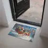 Kerstman - Rendier - Kerst - Sneeuw Deurmat klein -sfeer5