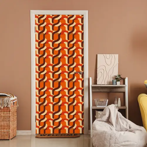 Retro - Modern - Kleurrijk deurposter klein 289 -sfeer1