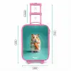 Hamster - Wortel - Dier Kinderkoffer - Roze klein -productfoto_formaten