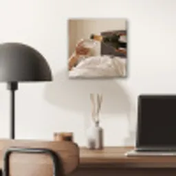 Champagne - Bed - Bubbels aluminium wit klein -sfeer5