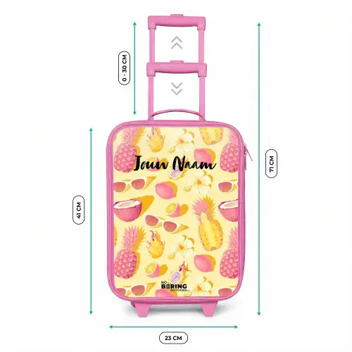 Pina colada Kinderkoffer - Roze klein -productfoto_formaten