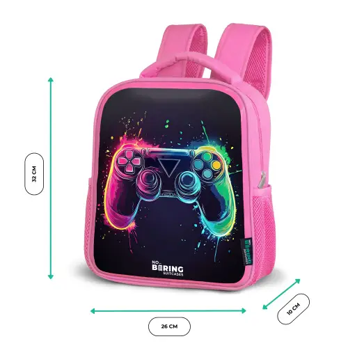 Game - Controller - Kleurrijk Kinderrugzak - Roze middel -productfoto_formaten