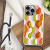 Abstract - Vormen - Roze Hoesje iPhone 16 Pro Max met koord klein -sfeer4