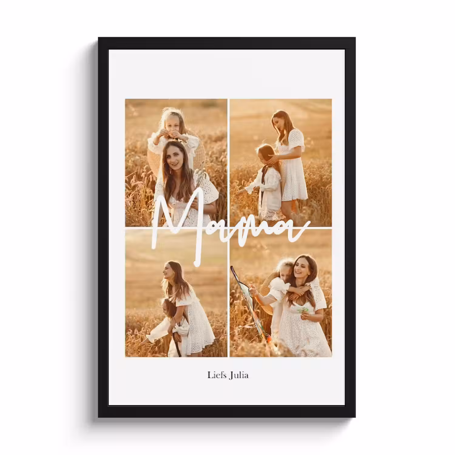 Poster mit Rahmen – Mama-Collage