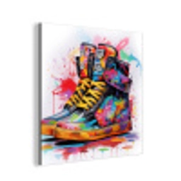 Schoenen - Graffiti - Wit - Kleuren aluminium wit klein -3d