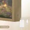 Teddybeer - Bloemenkrans - Vlinders - Elfenvleugels Light Box met batterij (Wandlamp kind) middel -USP_websiteoplaadbaarNL