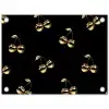 Patroon - Kersen - Goud - Chrome tuinposter los doek klein -3d